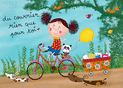 Un bonjour color&eacute; &agrave; v&eacute;lo avec des amis